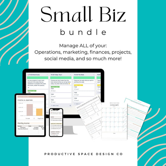 The Small Biz Bundle: Manage ALL Business Operations! Tools, Templates, Systems